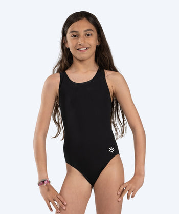 Watery swimsuit for girls - Eco Poolparty - Black