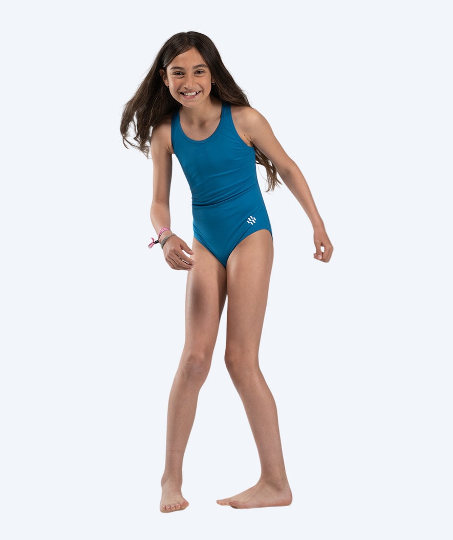 Watery swimsuit for girls - Eco Poolparty - Nordic Blue