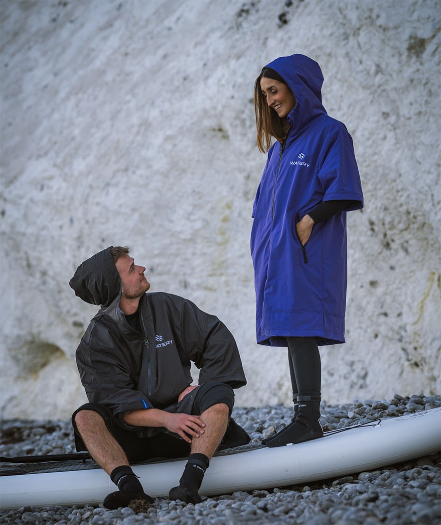 Watery Surf poncho - Waterproof - Black